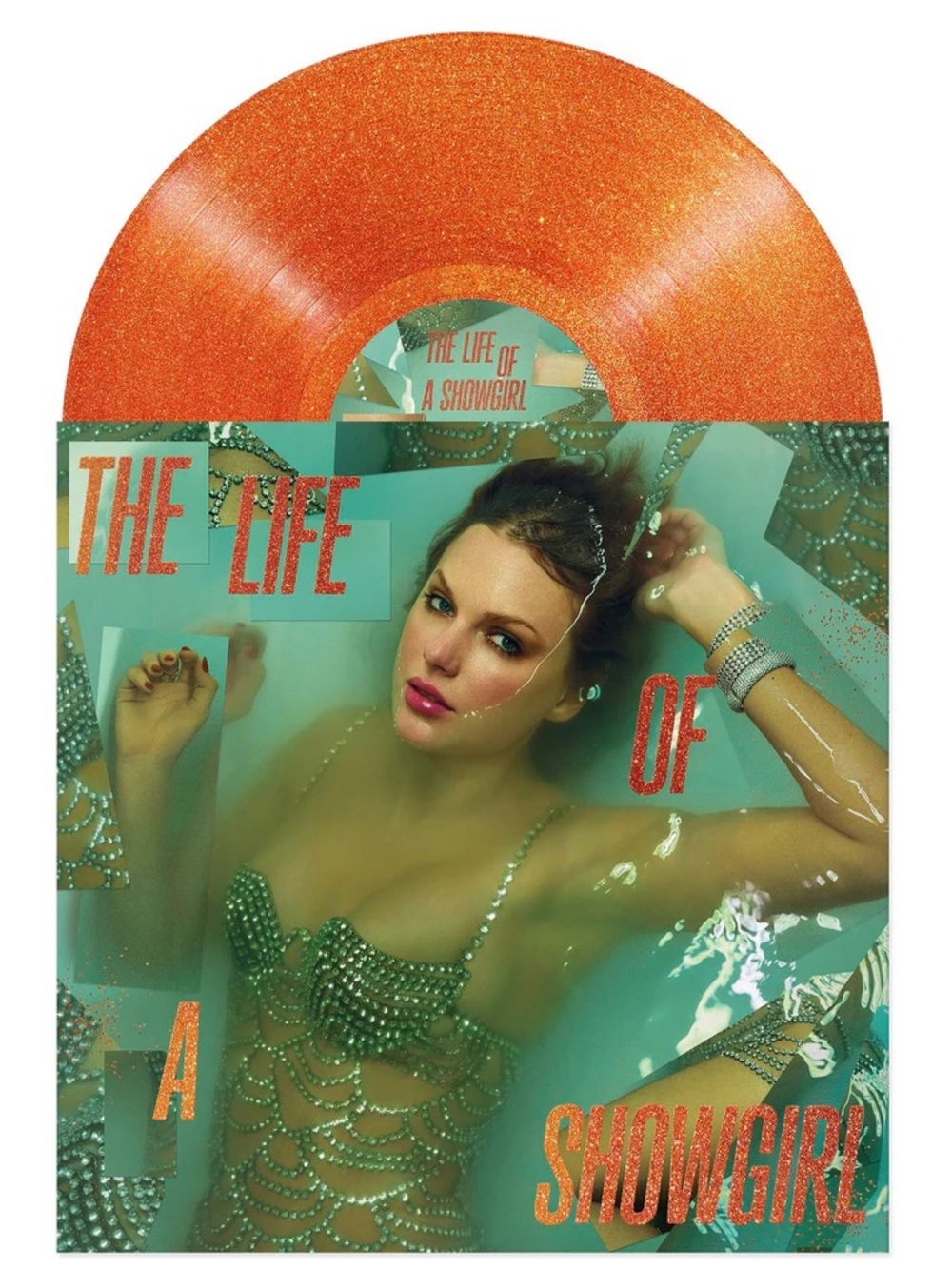 Taylor Swift - The Life of a Showgirl - Portofino (Green and Orange) Vinyl